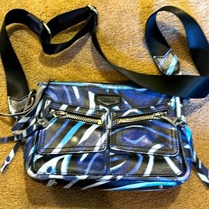 Aimee Keatenberg light blue, blue and black hand bag